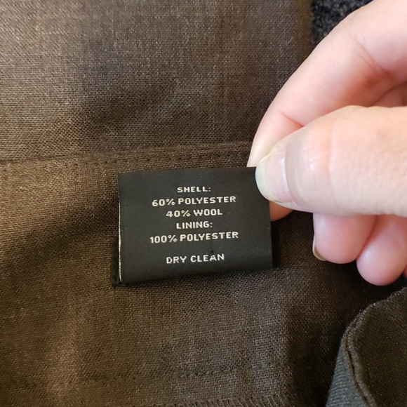 Ann Taylor fully lined wool blend cuffed slacks - Picture 6 of 12